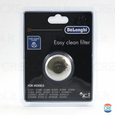 DE'LONGHI DELONGHI Filtro Polvere 2 Tazze Macchina Caffè Icona Dedica Scultura Distinta