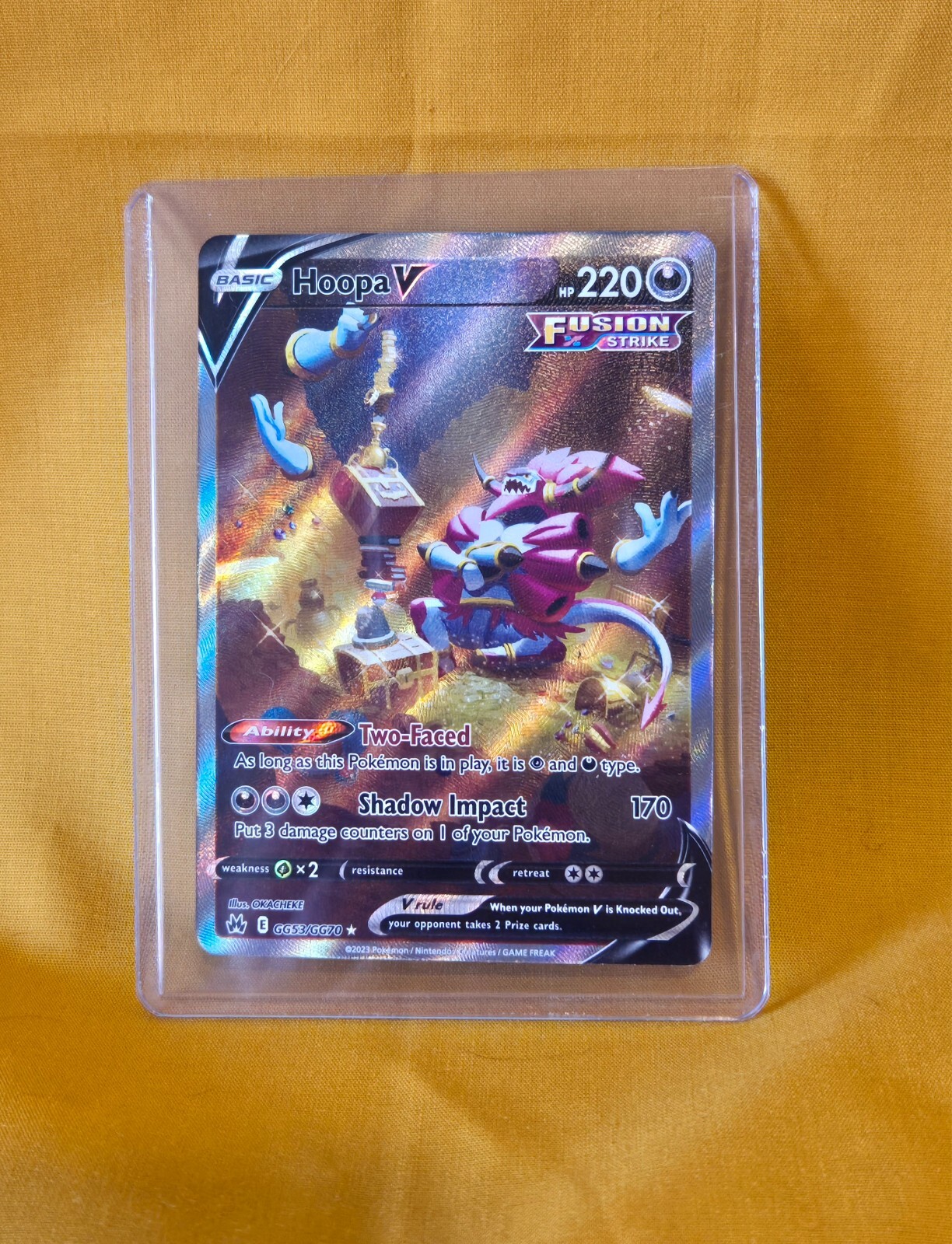Ungraded Pokemon TCG Hoopa V GG53/GG70 Crown Zenith FULL ART NM