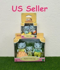 Sylvanian Families Elephant Family Trio and Baby Twin Set Calico Critters