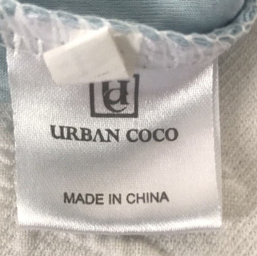 Urban Coco Womens Skirt Size L Solid Aqua Blue Pull On Stretch Flare/Skate Short - Picture 6 of 11