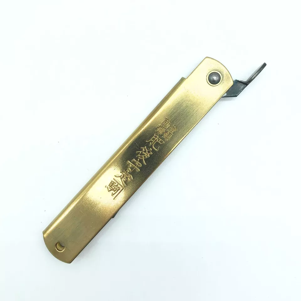 Japanese Higonokami Folding Knife, Blue Paper Steel 120mm - Free Shipping - Image 3 of 4