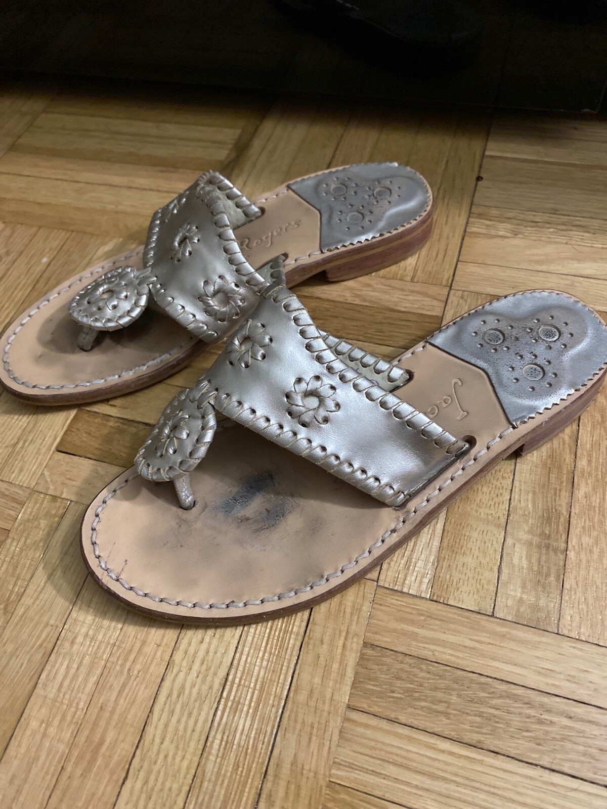 Women’s Jack Rogers Gold Sandals Size 5 eBay