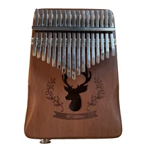 Kalimba With 1/4" TRS Output Weetotung Kalimba With Tuning Hammer, 17 Key