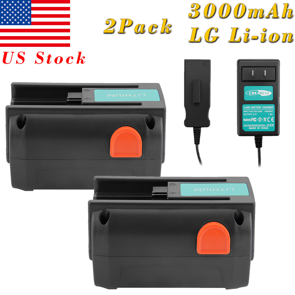 Trade-Shop Li-Ion Akku 18V / 3000mAh – Kompatibel Mit Gardena & Husqvarna Geräten, Inkl. Schutzfunktionen