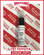 GENUINE TOYOTA LEXUS SUPER WHITE TOUCH-UP PAINT PEN CODE 040 OEM 00258-00040-21