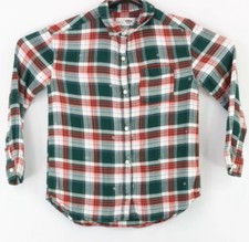 Old Navy Boyfriend Girls Button Up LS Shirt Size Large 10-12 Multicolor Plaid