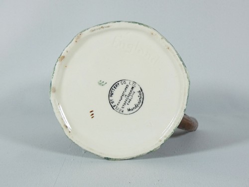 Antique Art Deco Vintage Keele St Street Pottery Woodland Milk Cream Jug Cottage - Bild 6 von 6