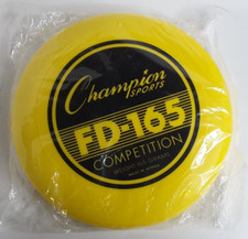 Champion Sports FD-165 Competition Plastic Disc 11" Diameter Yellow
