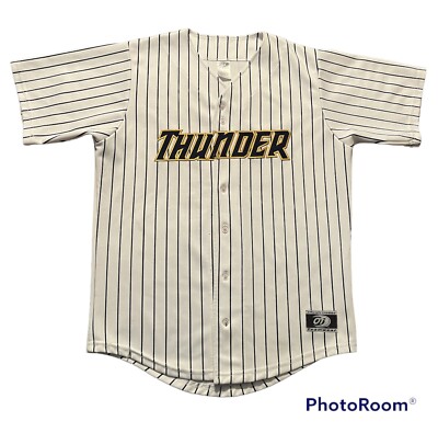 Vintage Trenton Thunder Pinstripe Jersey MiLb Large L Yankees Red Sox Tigers