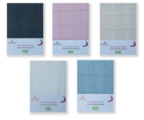 Cellular Blanket Single Double King Pram Ultra soft Cozy Breathable 100% Cotton - Picture 2 of 20