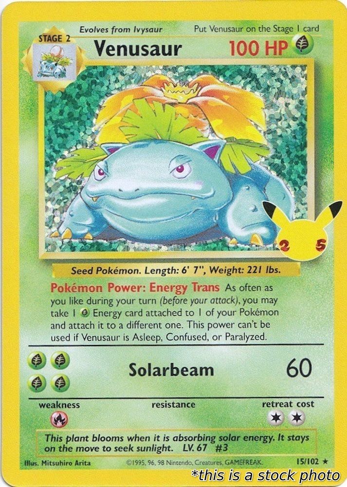 Venusaur - 15/102 - NM - CCC Holofoil