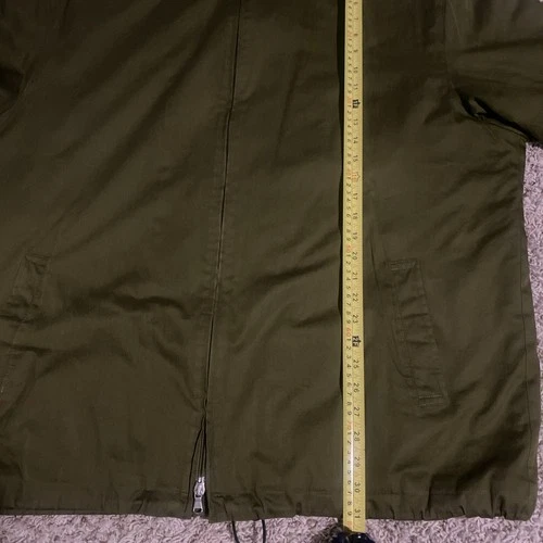 Burberry London Men's Jacket Very Beautiful Olive Green Hooded Coat Size XXL image 8