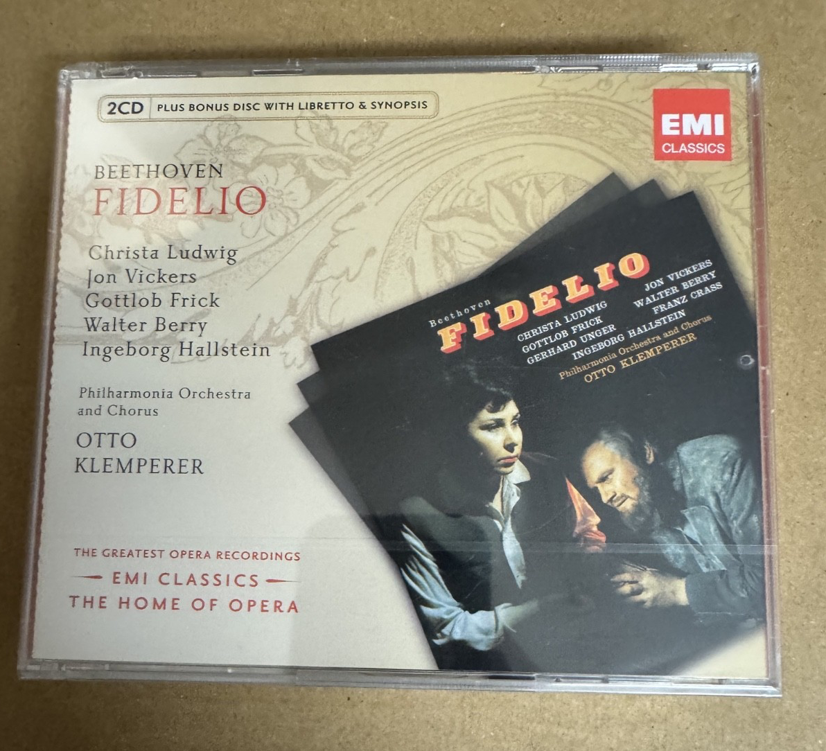 Beethoven: Fidelio Christa Ludwig / Jon Vickers / Otto Klempere 2 CD box set NEW