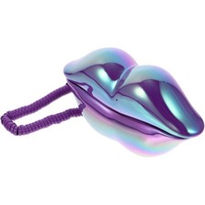  Lip Phone Novelty Lip Shaped Corded Phone Landline Telephone Tabletop