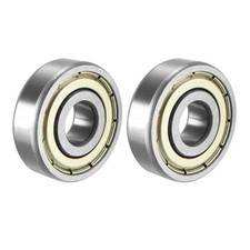 2pcs Deep Groove Ball Bearing 6200ZZ Double Shield 10mmx30mmx9mm Carbon Steel