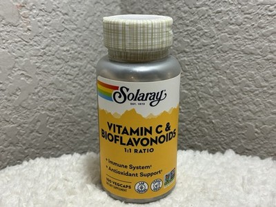 Vitamin C Plus Bioflavanoids 1:1 Ratio 100 Caps By Solaray ~ Immune System
