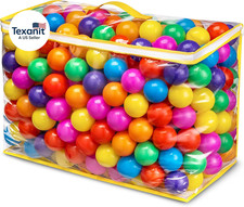 Ball Pit Balls Phthalate Free BPA Free Crush Proof Plastic - 7 Bright Colors in