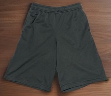 Champion Boys Gray Mesh Athletic Shorts Drawstring Elastic Waist L 12-14