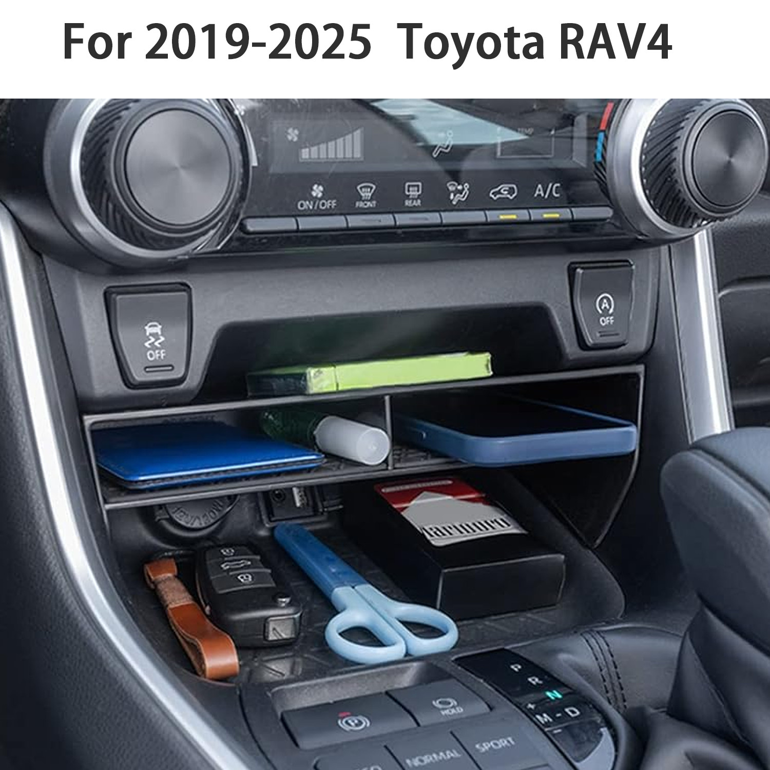 Car interior accessories For Toyota RAV4 2025 2024 Center Storage Tray