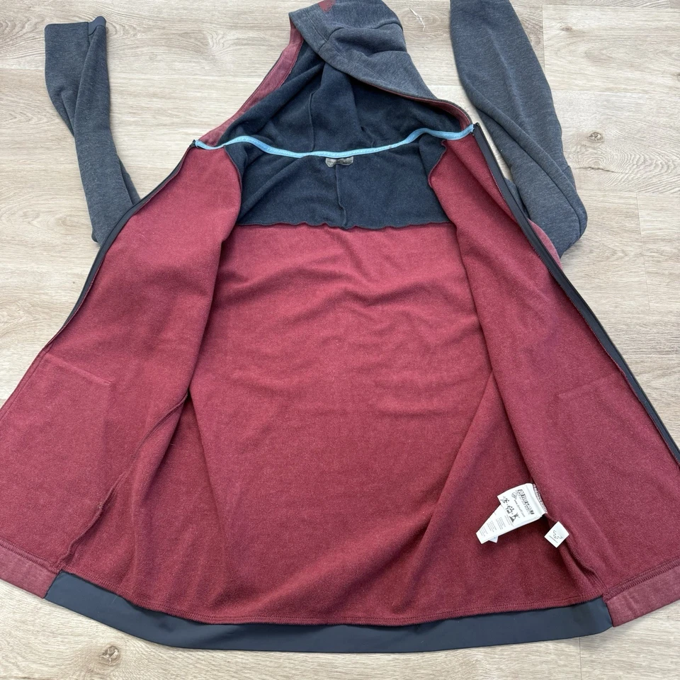 Chaqueta Dynafit 24/7 Polartec con Capucha Cremallera Para Hombre Pequeña Borgoña Polar Rendimiento Foto 4 de 4