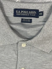 US Polo Assn Mens Performance Pique Polo Short Sleeve XS