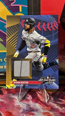 2025 Topps Update Series - All-Star Stitches Byron Buxton #AS-BB Gold /50