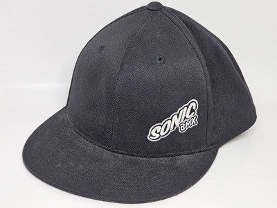 SONIC BMX Hat Port Authority 210 Fitted Men's S/M Black Acrylic Wool