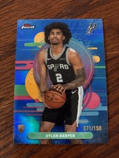 2025-26 Topps Finest - Uncommon Dylan Harper #102 Blue Refractor /150 (RC)