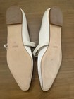 Badgley Mischka Ivory Satin Mary Jane Flats Rhinestone Buckle Square Toe - 10 — photo 6