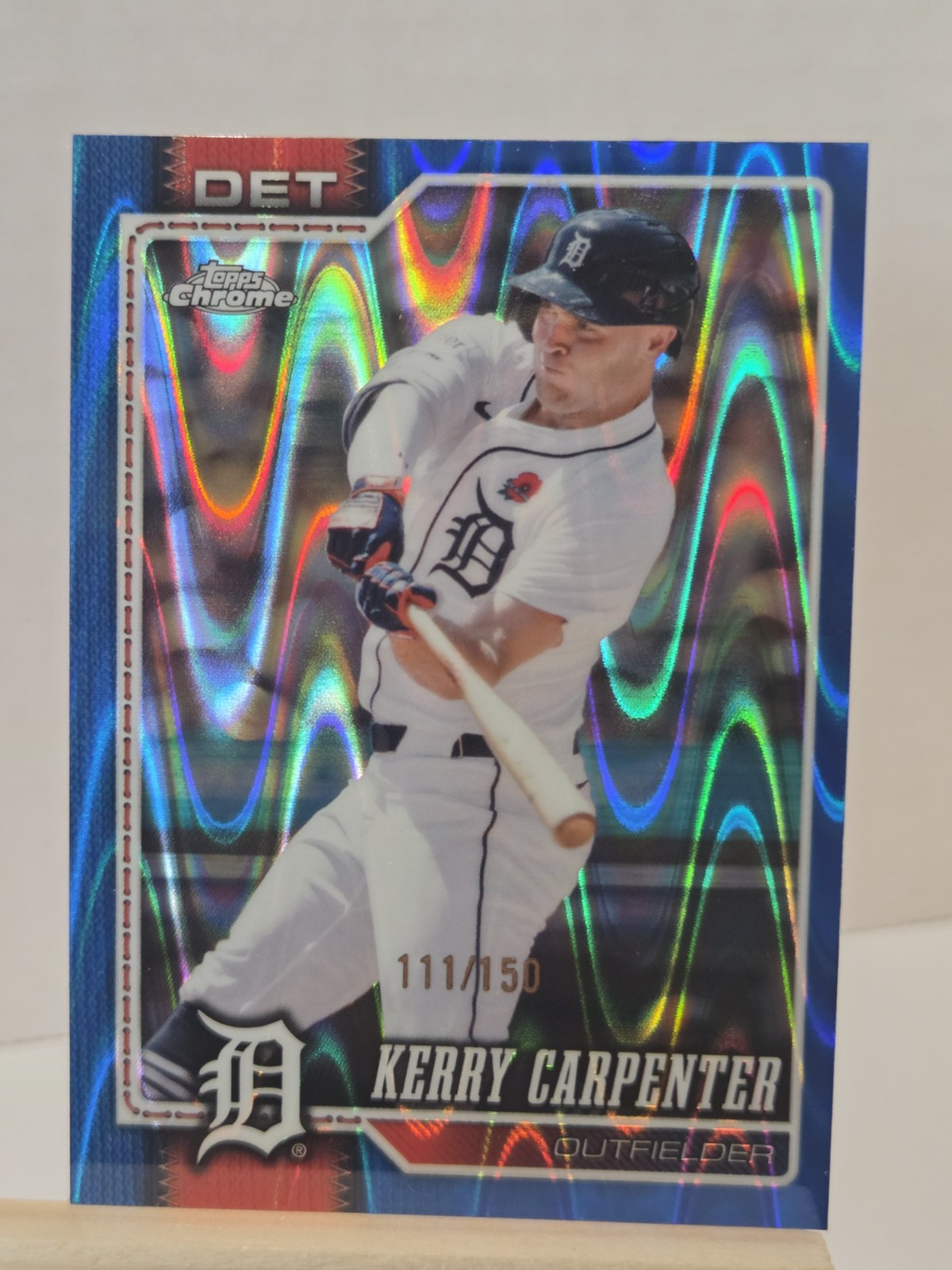 2025 Topps Chrome - Kerry Carpenter #299 Blue RayWave Refractor /150