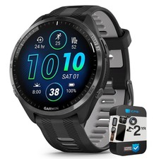 Garmin Forerunner 965 Running Smartwatch Black and Powder Gray 2 Year Warranty