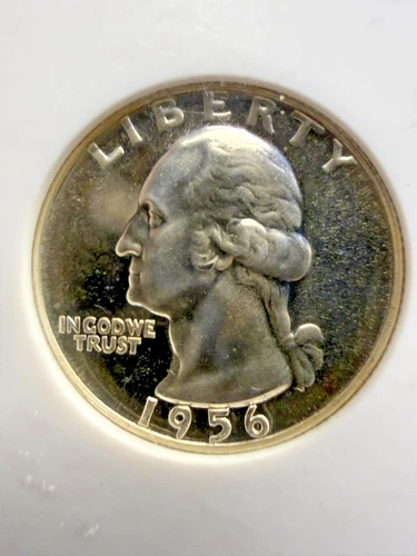 1956 Washington Quarter (25c) NCG Graded PF67 Cameo POP 429