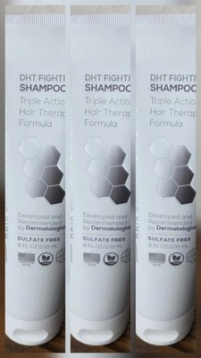 Shapiro MD DHT FIGHTING Shampoo Hair Loss Triple Action Hair Therapy 8 fl oz X3