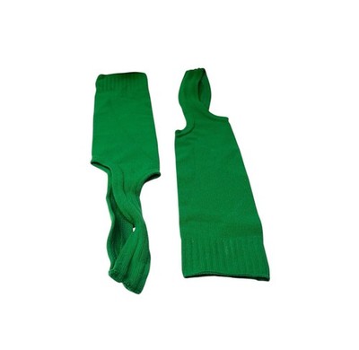 Vintage Green Baseball Stirrup 16  Nylon Socks 1 Pair Made in USA