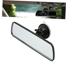 Car Rear View Mirror with Suction Cup, HD Rear View Mirror, Anti-Glare black