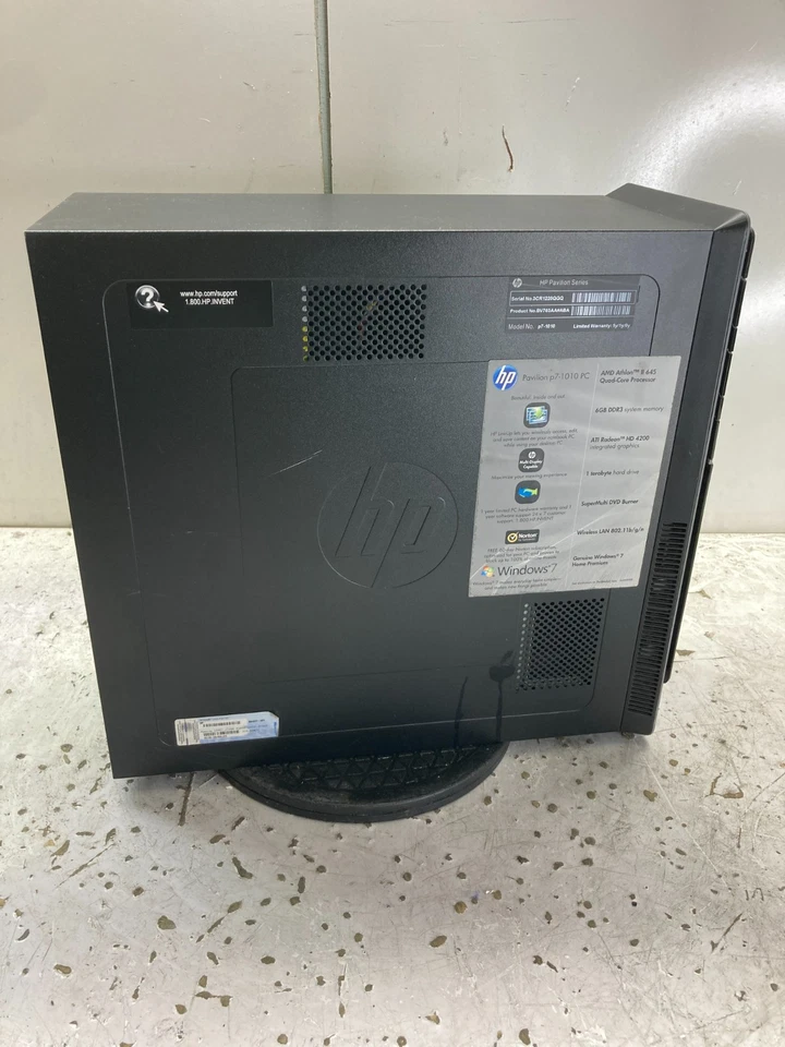 HP Pavilion p7-1010 AMD Athlon II X4 645 3.10GHz 8GB NO HDD - Image 2 of 4