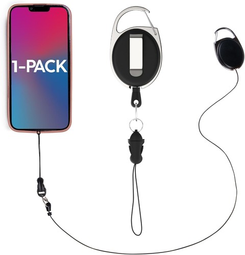 Phone Assured Retractable Tether - Never Lose Pack of 1 - Picture 1 of 8