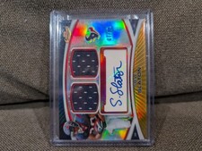 2010 TOPPS FINEST STEVE SLATON GOLD REFRACTOR #/25 RPA PATCH AUTO RC TEXANS RARE