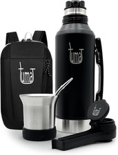 Complete Yerba Mate Kit - 1.2L Insulated Bottle with Mate System, Mate Cup, Yerb