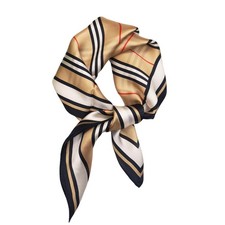 100 Mulberry Silk Neck Scarf - 21"x21" Small Printed Square Neckerchief Scar...