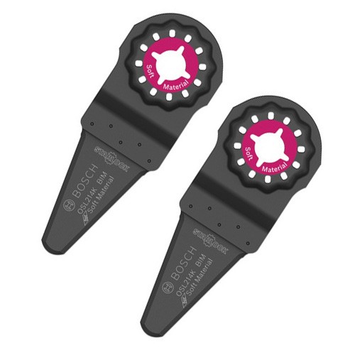 Bosch 2-Pack Starlock 2-1/4 Inch Caulk Knife Multi-Tool Blades OSL214K-image