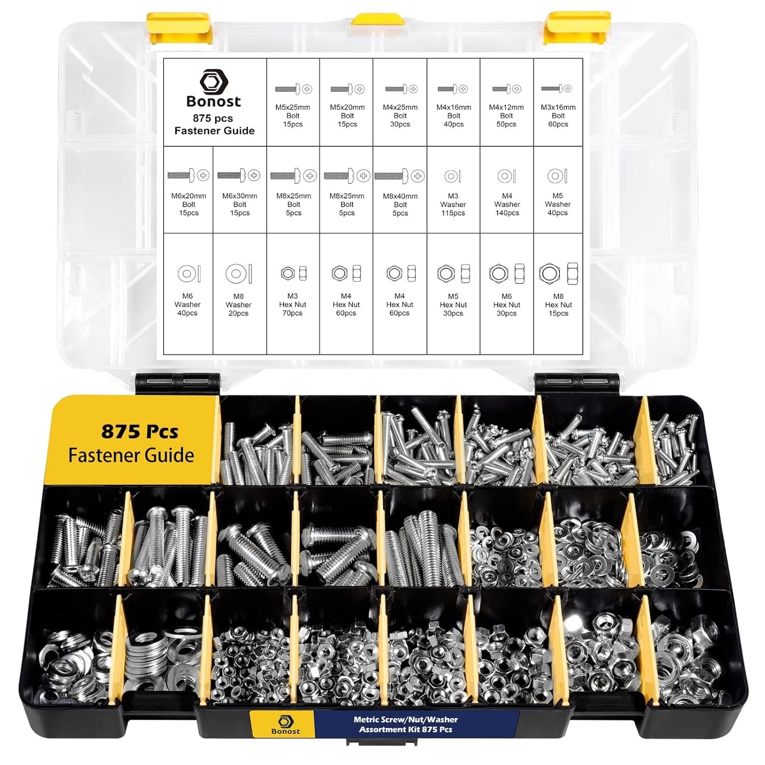 2300pc Hardware Assortment Kit - SAE & Metric Screws