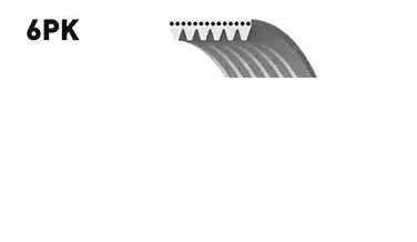 ✅Fits GATES 6PK995 V-RIBBED BELT 6PK995 ⭐UK Seller⭐ - Image 6