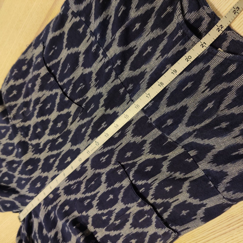Outerknown Womens Cropped Wide Leg Jumpsuit Size XS Ikat Vacation Resort Beach - Picture 18 of 18