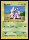Nidoran Male 1st Edition Shadowless Pokemon Card Base Set 55/102 - MP!