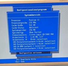 PC desktop vintage IBM 300GL with Pentium II ISA PCI PS2 256MB RAM SENZA HDD