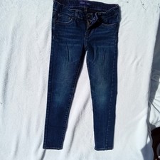 LEVI'S Denim Leggin Jeans Dark Wash Girls Sz 8 Red Tab