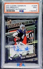 2021 Clearly Donruss Dak Prescott Dominant-AUTO SER10 PSA 9 MINT
