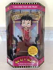 NIB BETTY BOOP Precious Kids Collectible Doll With Music Club Boop Jazz Big Band