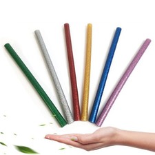 72pcs Glitter Hot Glue Colored Sticks Glue Mini Size Hot Melt Adhesive Sticks 0.18 per stick